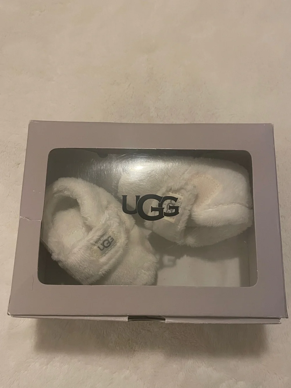 UGG White Infant Booties size 0/1